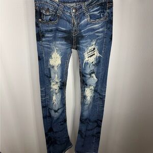Distressed Blue Skinny Jeans 251